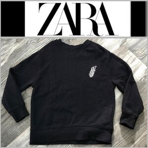 NWOT Zara Black Sweatshirt Skateboard Boys Size 9